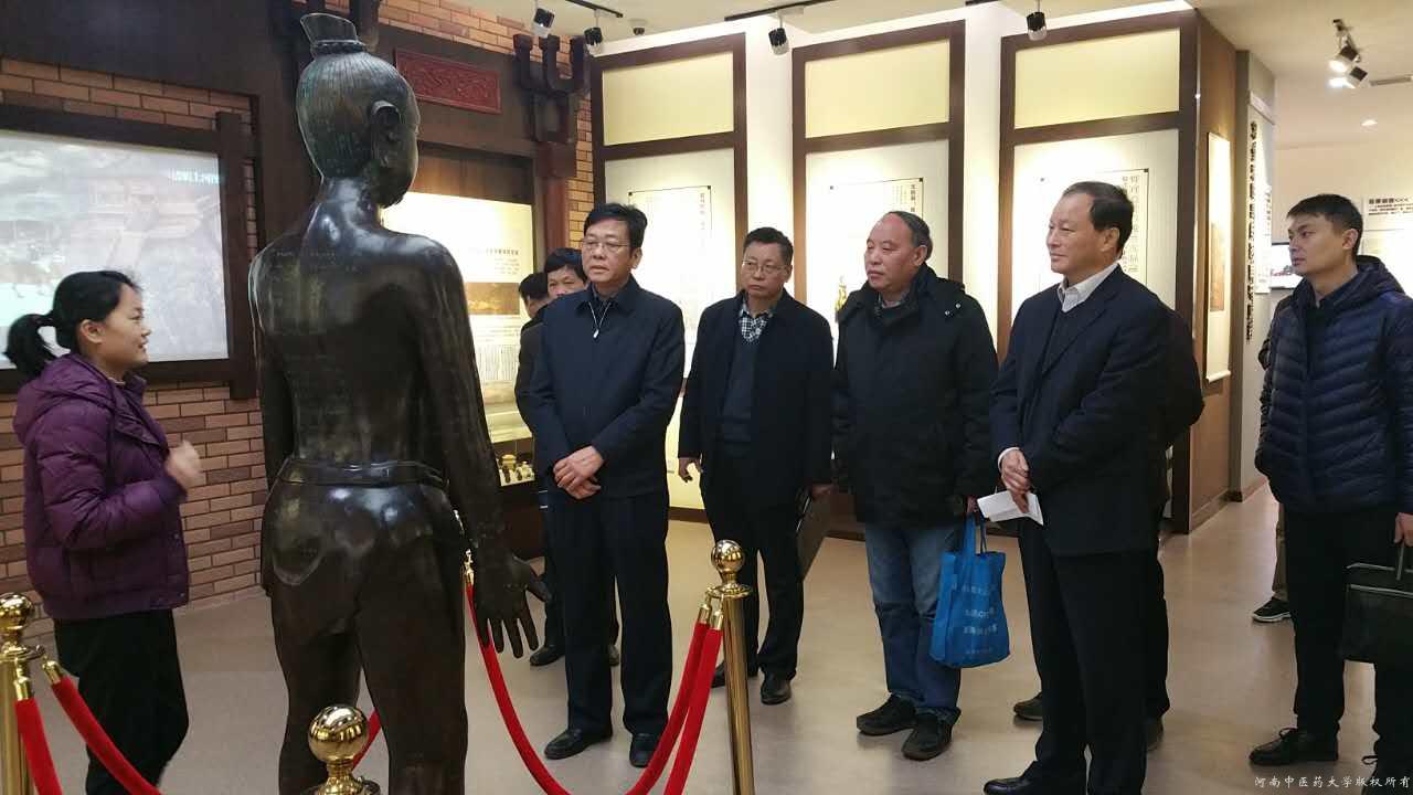 新乡市政府领导参观学校博物馆